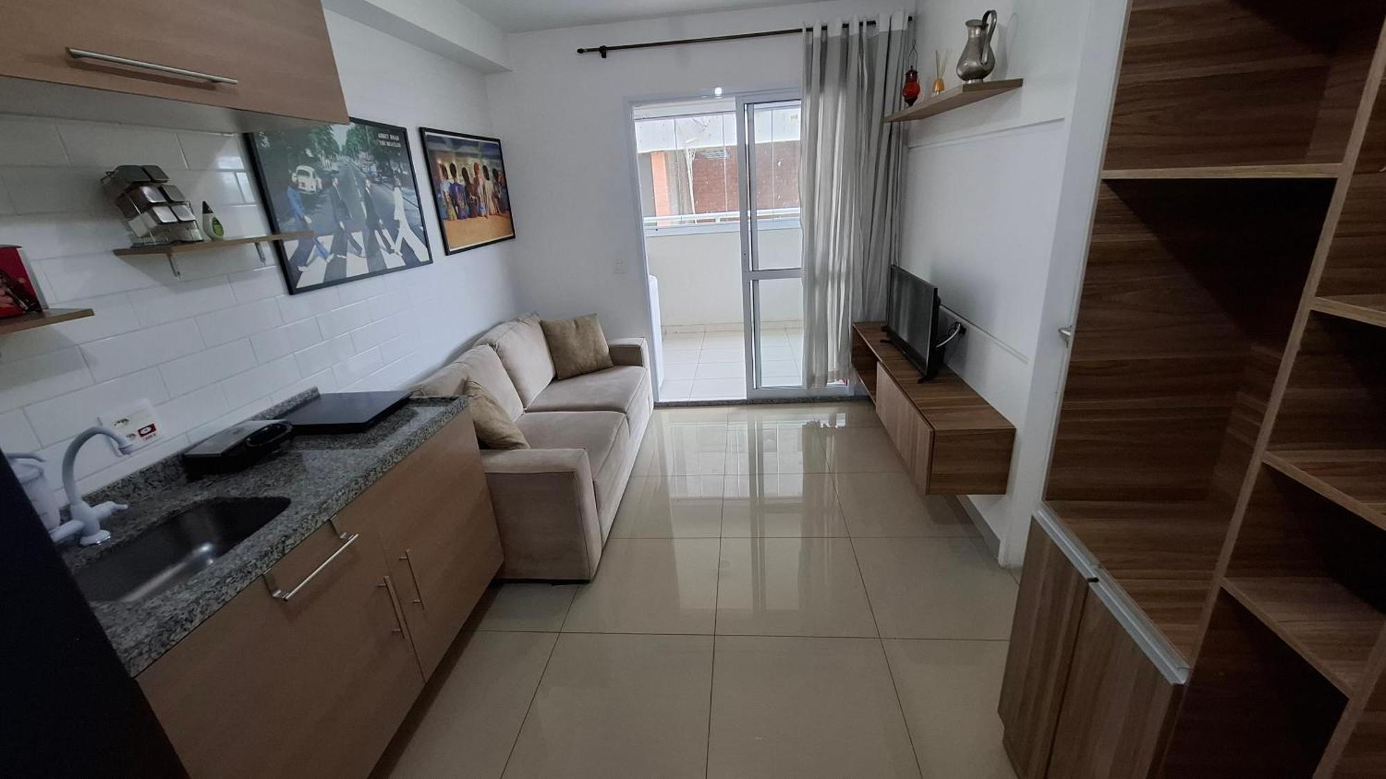 Apt 1 Dormitorio - Alto Da Boa Vista - Com Ar Condicionado, Wifi, Estacionamento, Otima Localizacao, Proximo Metro E Principais Avenidas Da Zona Sul De Sp Apartment São Paulo Luaran gambar