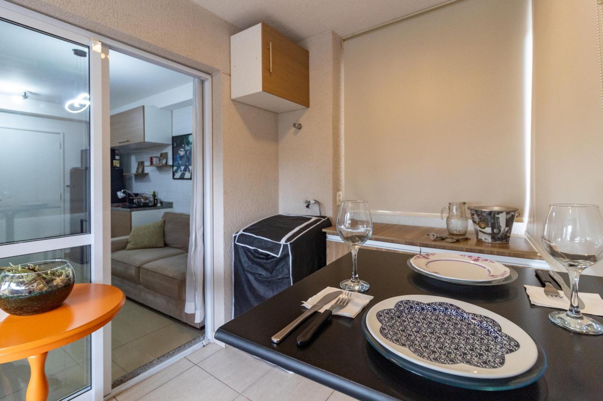 Apt 1 Dormitorio - Alto Da Boa Vista - Com Ar Condicionado, Wifi, Estacionamento, Otima Localizacao, Proximo Metro E Principais Avenidas Da Zona Sul De Sp Apartment São Paulo Luaran gambar