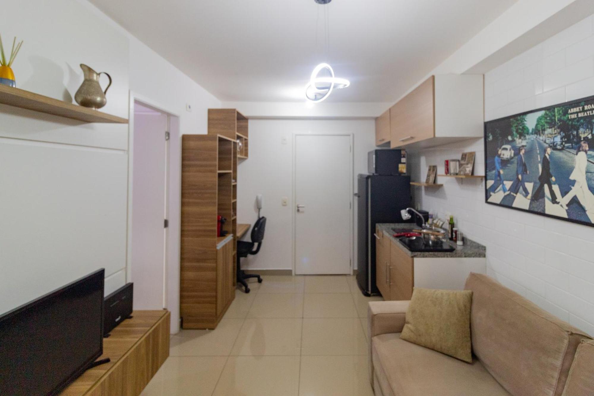 Apt 1 Dormitorio - Alto Da Boa Vista - Com Ar Condicionado, Wifi, Estacionamento, Otima Localizacao, Proximo Metro E Principais Avenidas Da Zona Sul De Sp Apartment São Paulo Luaran gambar